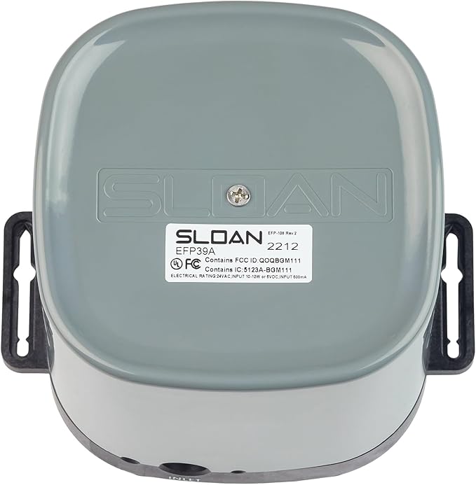 Sloan Optima ETF-600 Sensor Activated Touch-Free Faucet, Commercial Grade w/Quick Connect Fittings - 0.5 GPM Plug-in Adapter & Bluetooth Deck-Mounted Low Integrated Base Body, 3365330BT