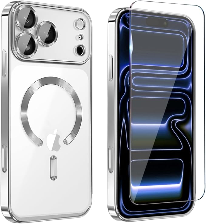 Magnetic Glossy Case for iPhone 17 Pro Max, iPhone 17 ProMax Phone Case Slim by Unknown