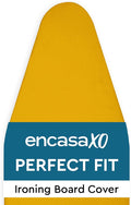 Encasa XO Ironing Board Cover and Pad 49"x18" - 4mm Felt Wide Iron Board Cover with Padding - Heat Resistant, Stain-Safe Dye, Non Slip Elastic Bungee Cord Tightening Iron Table Cover Mango