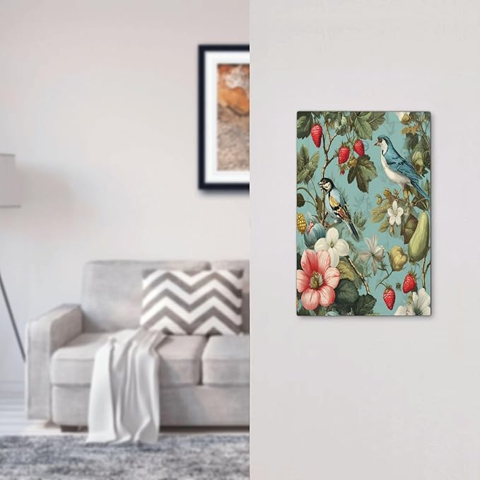 Bvtewkhz William Morris Flower No Device Single Blank Wall Plate Cover Decorative Light Switch Covers Electrical Faceplate Switch Plates for Bathroom Kitchen Home