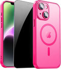 for iPhone 14 Case with Privacy Screen Protector and Camera Protection by ZOZDOKG