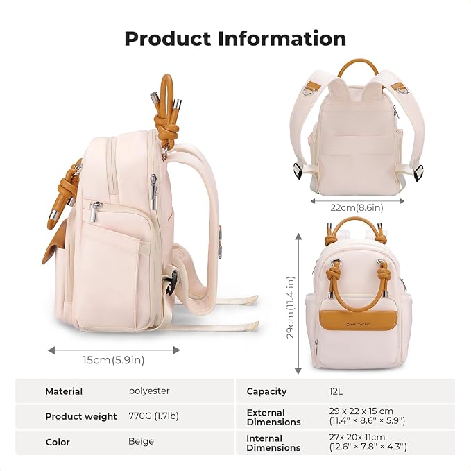K&F CONCEPT Camera Backpack, DSLR/SLR Small Camera Bags - Image 7