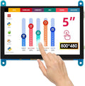 ELECROW 5 Inch Touch Screen Monitor for Raspberry Pi - 800×480 Mini Monitor Touchscreen LCD Display Compatible with Raspberry Pi 5/4/3B+/3B, BB Black, Banana Pi, Jetson Nano, Windows, PC