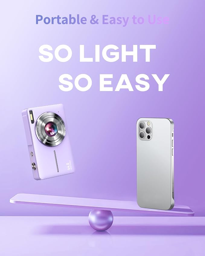 Digital Camera, FHD 1080P Point and Shoot Camera - Image 4