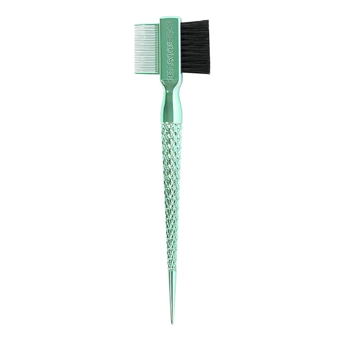 Style Factor EDGE BOOSTER® Hammer Brush Rat Tail– Double-Sided Edge Control Brush & Comb with Boar Bristles – For Edges, Slick Backs, Baby Hair Styling, and Taming Flyaways