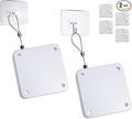Rierdge 800g Set of 2 Punch-Free Automatic Sensor Door Closer, Multifunctional Drawstring Auto Door Closer for Residential Commercial Bedroom Room Storm (2 Pcs White)