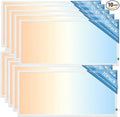2X4 LED Flat Panel Light with Emergency Battery Backup, 50W 3000K/4000K/5000K, 0-10V Dimmable, 6500 Lumens, LED Drop Ceiling Lights, 100-277V, DLC UL Listed, Ultra Thin Back-Lit (10 Pack)
