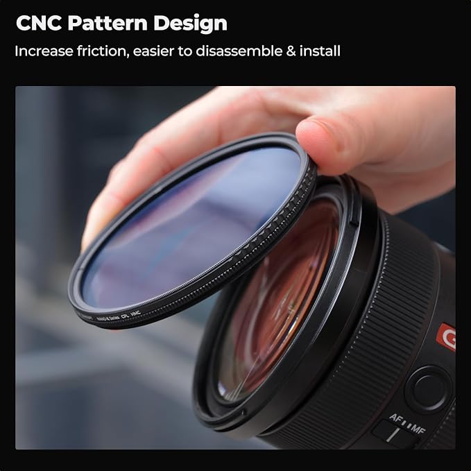 K&F CONCEPT 67mm Circular Polarizer Filter Ultra-Slim 18 Multi-Coated Optical - Image 5