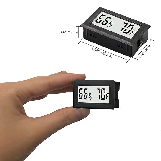 6 Pack Mini Small Digital Hygrometer Thermometer Indoor Temperature and - Image 2