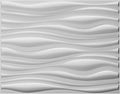 Art3d Decorative 3D PVC Wall Panel for Interior Décor, 6-Pack 24.6 x 31.5 in., Wave 2
