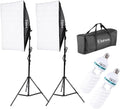 Photography Softbox Lighting Kit, YouTube Starter Kit, Photo Equipment Soft by Kshioe
