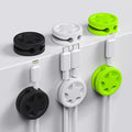 XenovaX 6 Pack Cord Organizer Clips - Desk Cable Management Clips, Cable Holder for Charger Wires, Phone Charger Cord Holder Clips for Desk, Office, Car, Home, Cubicle, Nightstand