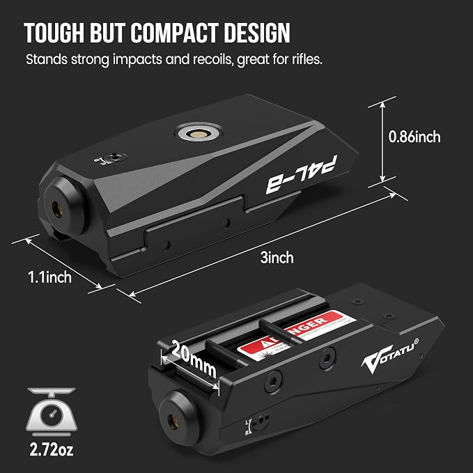 Votatu P4L-B Blue Laser Sight for Picatinny, Tactical Rifle Laser Beam - Image 3