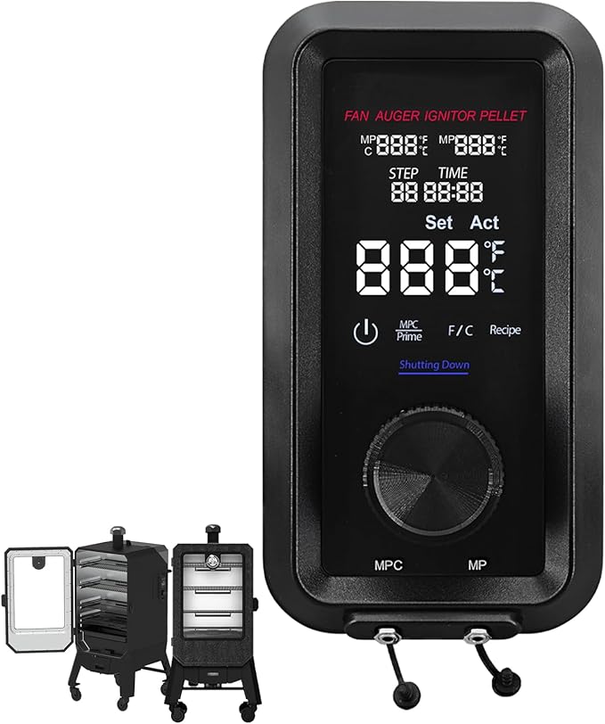 【UPGRADE】Digital PID Vertical Control Board Complete with WiFi Capability Compatible with Pit Boss Pro Series II 4-Series Wood Pellet Vertical Smoker Part NO. 80147