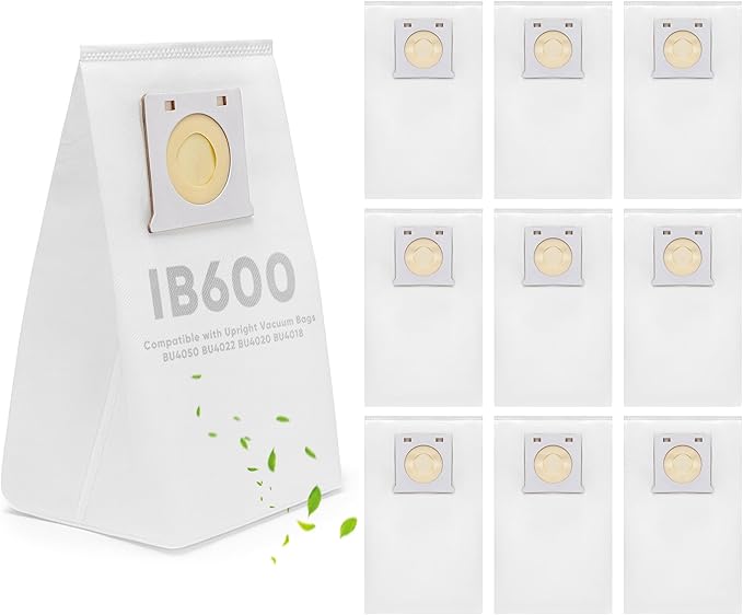 LBLVBNEWD 10 Pack IB600 HEPA Vacuum Bags for Kenmore Intuition Upright Vacuum Cleaner - Compatible with Kenmore Intuition Vacuum Bags BU4018 BU4020 BU4021 BU4022 BU4050