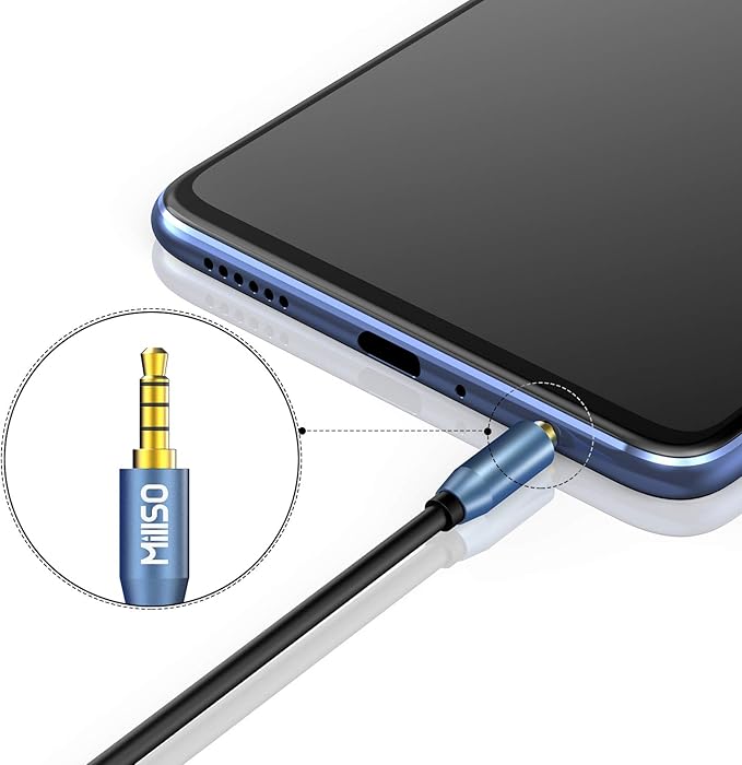 MillSO Headset Splitter for 2 TRRS Headphones or Mics 3 Feet 3.5mm Jack Adapter TRRS 4-Pole Splitter Male to Dual Female Adapter Compatible for 2 Headsets, Microphones to Mobile Phone, Laptop