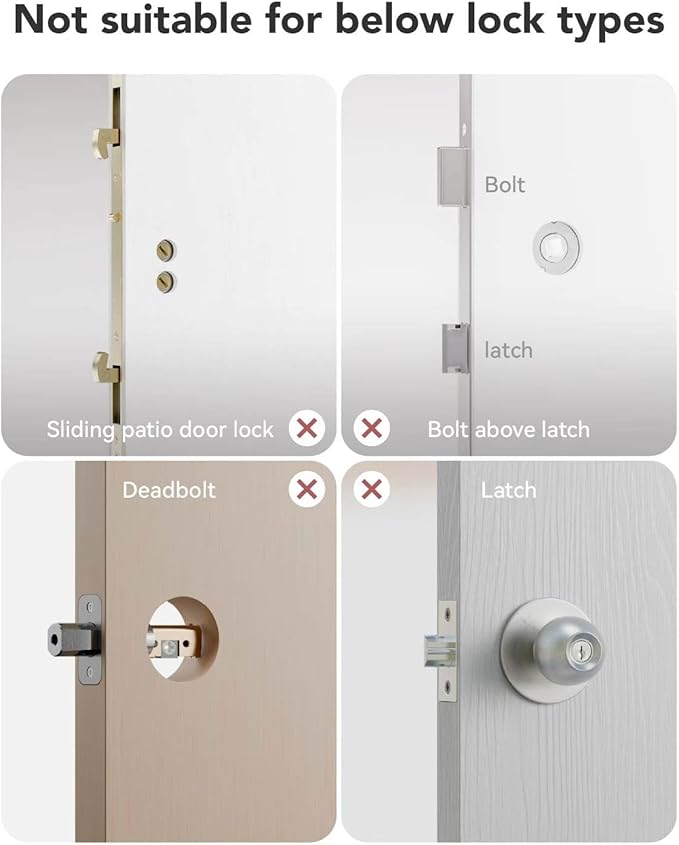 Smart Door Lock Fingerprint Door Lock with Keypad，Smart Lock for Front Door Children Proof IC Card,40–90mm Multipoint Locks (Not Suitable Patio Mortise Lock)（Apollo Black）