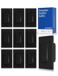 ELEGRP Smart Dimmer Light Switch DTR10, Single Pole Setup, 2.4GHz Wi-Fi Touch Dimmer Compatible with Alexa and Google Assistant, Needs Neutral Wire, No Hub Required, UL&FCC Listed, Black, 10 Pack