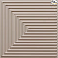 From Plain To Beautiful In Hours 9004 Depth Tier PVC 12 in x 12 in Peel and Stick Wall Panels (Covers / 10 sq.ft), Rodeo Dust, 10 Piece