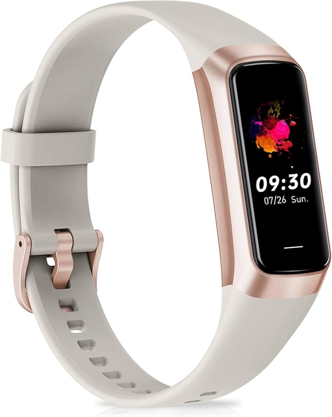 Fitness Tracker with 24/7 Heart Rate Blood Oxygen Sleep Monitor, 1.1" AMOLED Touch Screen Activity Tracker Smart Watches, IP68 Waterproof Step Counter Pedometer for Women Men