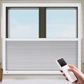 LEXEN Smart Bottom Up Honeycomb Shades - WiFi Enabled Motorized Cellular Blinds Compatible with Alexa/Google Home Easy Install Blackout Honeycomb Blinds with Aluminum Frame Customize Size-White