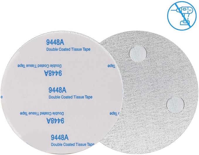 Magnetic Smoke Detector Sticky Pads Magnetic Adhesive Pads 3PCS Magnetic Smoke Alarm Fixing Mount No Drilling Magnet Holder Installation Tool for Smoke Fire Alarms Detector