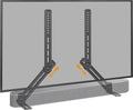 Perlegear Soundbar Mount with Adjustable Height, Sound bar Mount up to 15 lbs, Soundbar Mount Under TV or Above TV, Soundbar tv Mount Bracket with Detachable Long Extension Plates PGSM04B