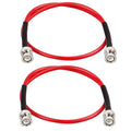 BNC Cable - 2FT 2PCS RG58 50 ohm BNC Male to Male Coax Cables low loss BNC by MOOKEERF