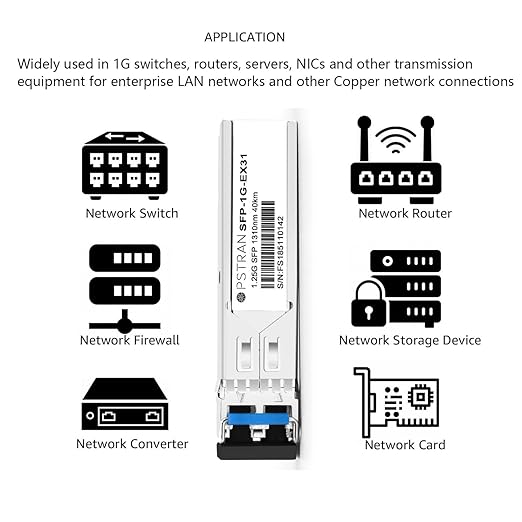 OPSTRAN 1000BASE-EX SFP Optical Transceiver Module Compatible with TRENDnet TEG-MGBS40 1310nm 40km DDM Duplex LC SMF 4 Pack