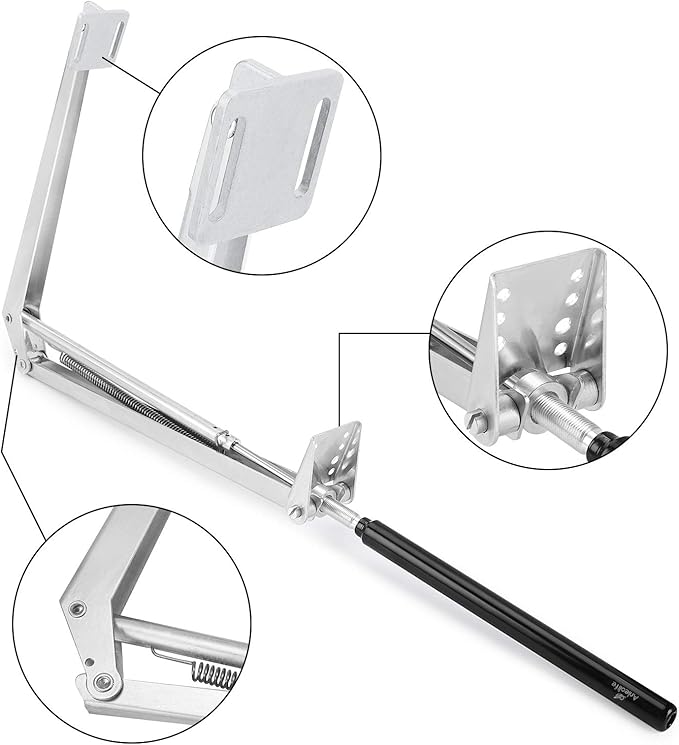 A ANLEOLIFE Automatic Roof Vent Opener Greenhouse Accessories Solar Window Louvre Thread Opener, Up to 15lbs (Centre Shalf Opener)