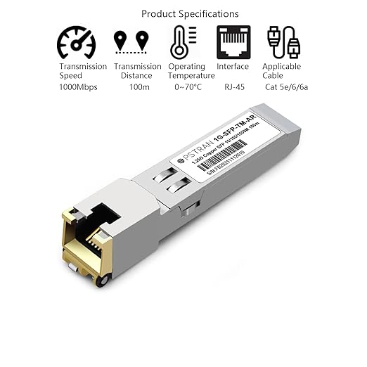 OPSTRAN 10/100/1000BASE-T SFP SGMII Copper Transceiver Module Compatible with Arista Networks SFP-GB-GE-TL SFP-1G-TL RJ45 100m Cat5e/6