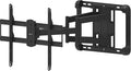 Amazon Basics Heavy Duty Extension Dual Arm, Full Motion Articulating TV Mount for 37" to 80" TVs up to 132 lbs, Fits LED LCD OLED Flat Curved Screens, Black