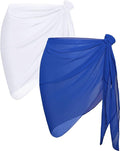 CHICGAL 2 Pieces Women Beach Sarong Bathing Suit Wrap Skirt Sheer Bikini by CHICGAL