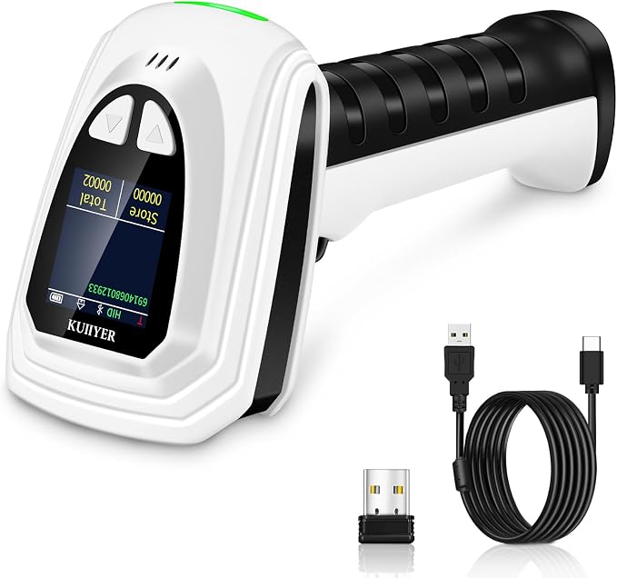 KUIIYER 1D QR 2D Barcode Scanner, Handheld Barcode Reader by KUIIYER