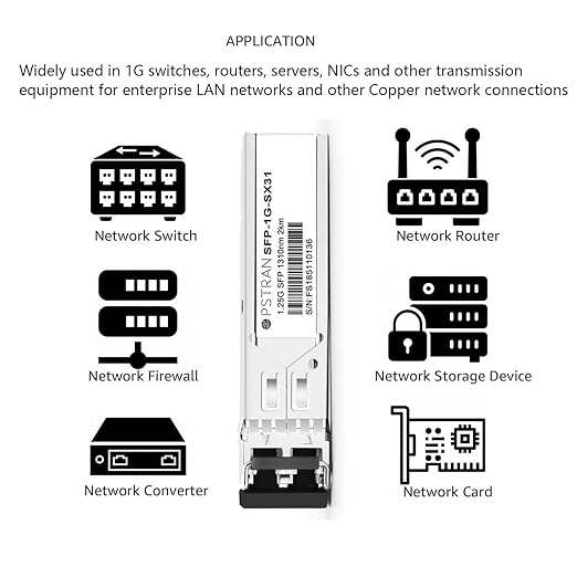 OPSTRAN 1000BASE-SX SFP Optical Transceiver Module Compatible with Alcatel-Lucent SFP-GIG-EXTND 1310nm 2km DDM Duplex LC MMF 4 Pack