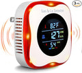 Combustible Gas & Carbon Monoxide Detector 4-in-1 Alarm with Temp/Humidity Sensor – Plug-in CO/Gas Leak Detector for Home, RV, Apartment Safety (Explosive Gas & CO Detection) (CO&Gas, 1-Pack)