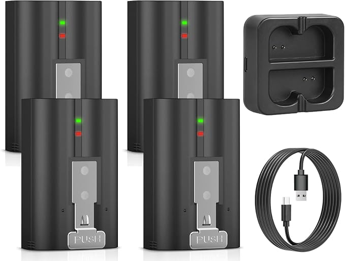 YUELAN 4-Pack 6040mAh Replacement Ring Battery by Unknown