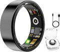Smart Ring Health & Fitness Tracker for Men & Women, Heart Rate, SPO₂, Sleep & Activity Monitoring, IP68 Waterproof, Long Battery Life, Family Care Mode, No Subscription Fee (Black, 13)