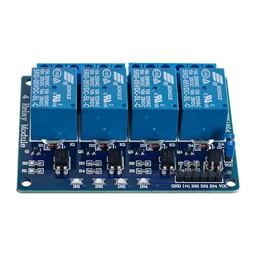 Hosyond 4Pack 4 Channel DC 5V Relay Module with Optocoupler Relay Board for Arduino Raspberry Pi MEGA2560
