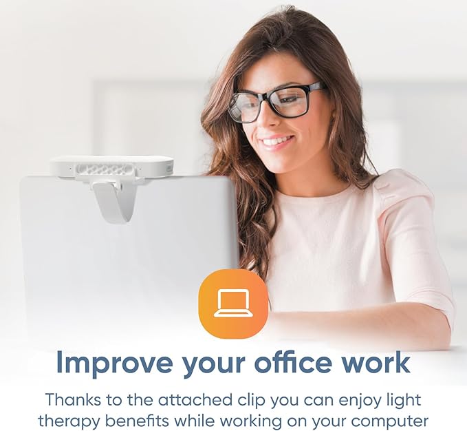 Luminette Drive® - First 2-in-1 Light Therapy Lamp - Enjoy The Benefits of Light Therapy in Your Car or at Your Computer