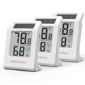 BaldrTherm Humidity Thermometer Meters, Solar-Powered Indoor Temperature Sensor by BaldrTherm