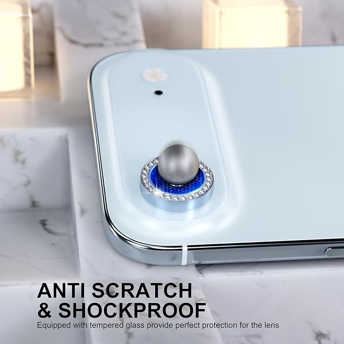 Choiche Compatible for iPhone 17 Air Camera Lens Protector Bling, 9H Tempered - Image 3