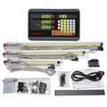FASTTOBUY Digital Readout 3 Axis DRO + 3pc Linear Scale Glass Sensor 5um Linear Encoder Kit (Customized Size),
