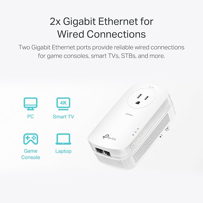 TP-Link AV2000 Powerline Ethernet Adapter TL-PA9020P KIT - Image 6