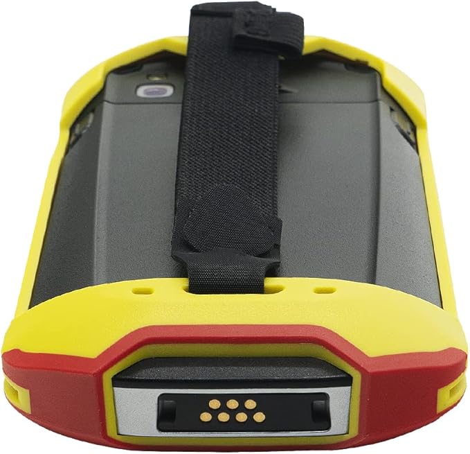 Protective Cover Bumper Case Rugged Boot with Hand Strap for Zebra TC51 TC510K TC52 TC56 TC57 (Red+Yellow)