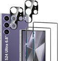 XDesign [2+2 Pack Galaxy S24 Ultra Screen Protector, 9H Tempered Glass Scratch by XDesign