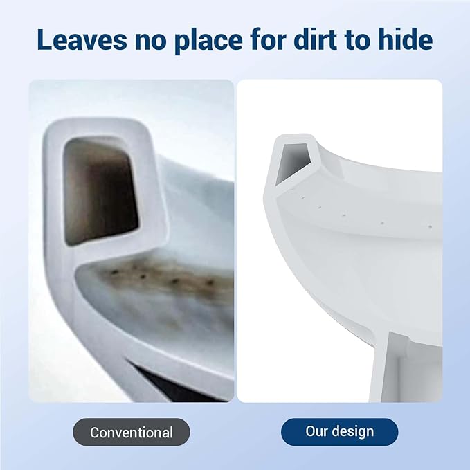 One Piece Toilet - Elongated Ceramic Design, Soft Closing PP Toilet Cover, Easy Clean Surface, Water Efficient Flush, Compact Durable Build