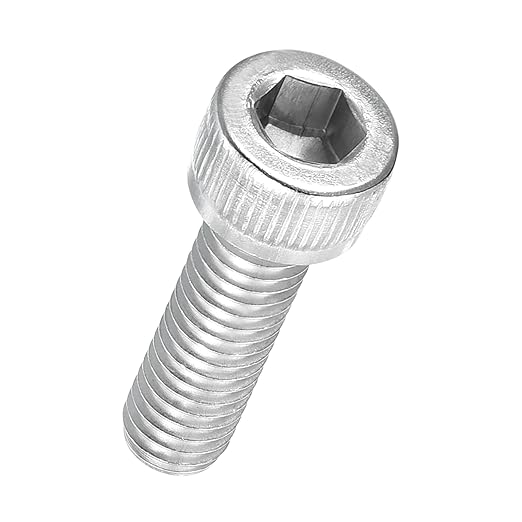 Kozelo 20pcs Socket Head Cap Screws - [M6-1 x 20mm] 304 Stainless Steel Allen Socket Drive for Electrical Motor 3D Printing Fan Engine Replacement Use, Silver