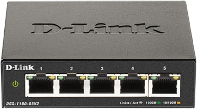 D-Link 5-Port Gigabit Smart Managed Ethernet Switch, IGMP Snooping, Web UI by D-Link