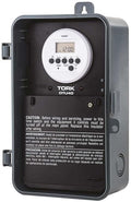 NSi Industries TORK DTU40 Indoor/Outdoor, 7-Day 40-Amp Universal Multi-Volt Digital Appliance Timer - 24-Hour Programming - Multiple On/Off Settings - 120-277-Volt - Compatible with Incandescent/Compact Fluorescent/LED - Automatic Voltage Detection